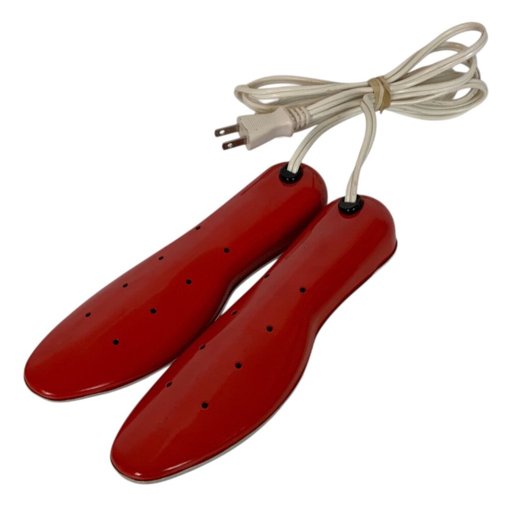 Ronning Electric Shoe Dryer Warmer Red Metal Plug-In Made In Norway